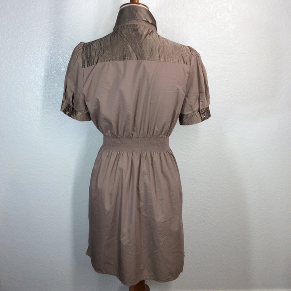 Vertigo Paris Taupe Belted Midi Dress - READ - Picture 7 of 16